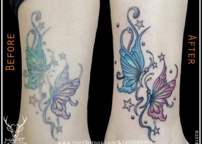 butterfly Tattoo | Tattoo design for girl | cover up tattoo