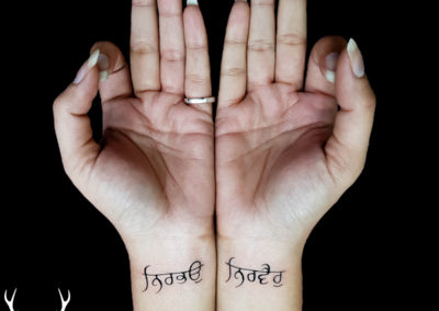 Nirbhau Nirvair Wrist Tattoo | Wrist Tattoo design for Women | Punjabi tattoo