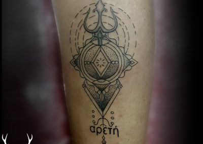 Trishul Tattoo | Geometric Tattoo | Tattoo design for girl