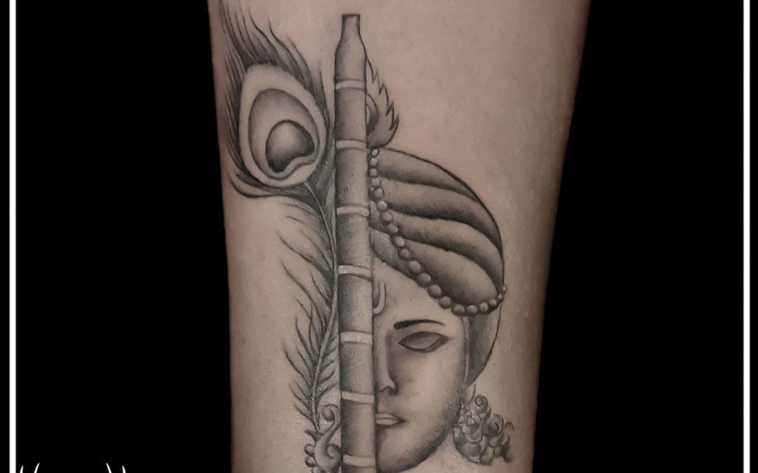 Krishna tattoo|wrist Tattoo|Religious tattoo|Flute Tattoo
